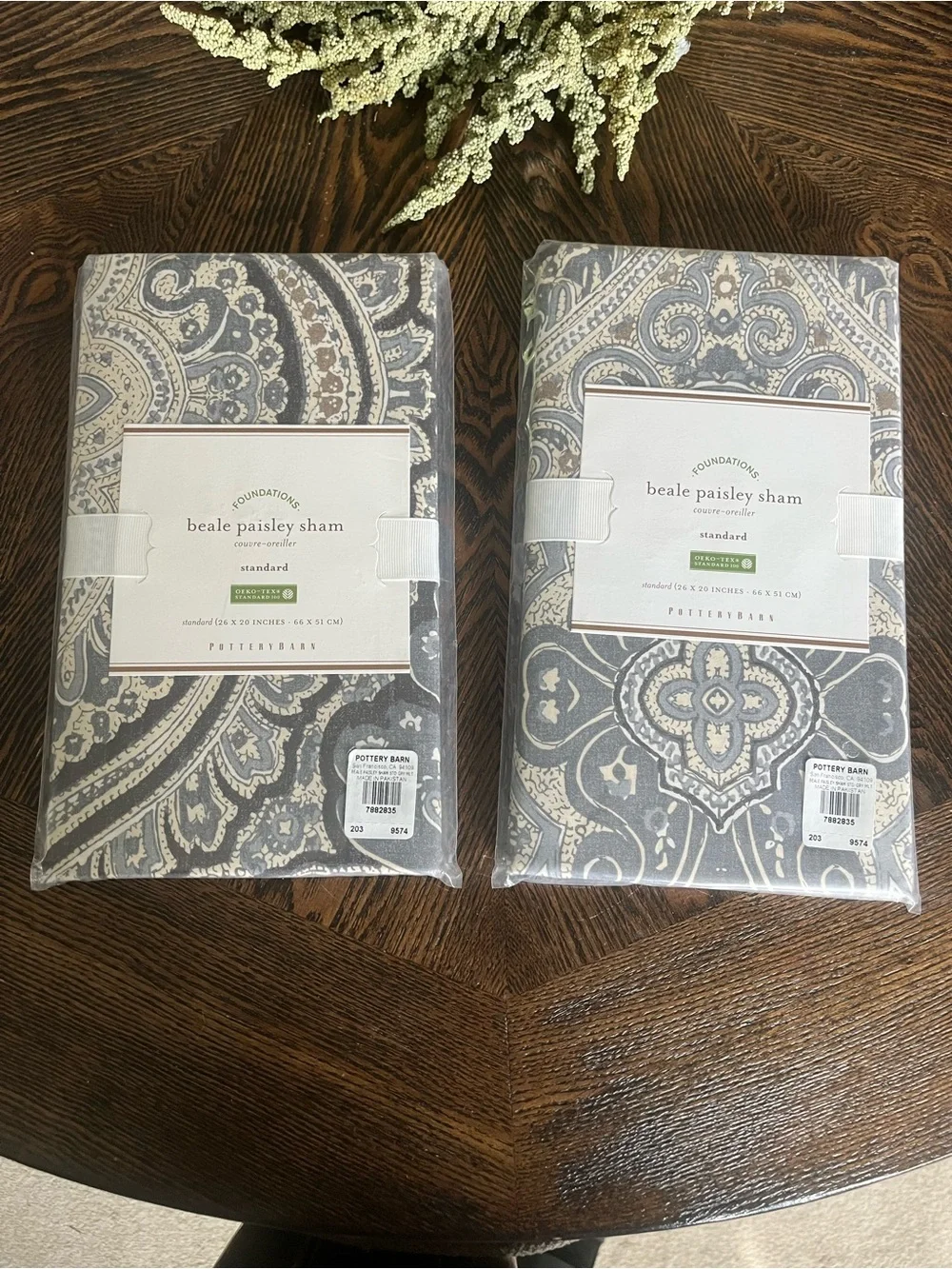 (2) Pottery Barn Shams